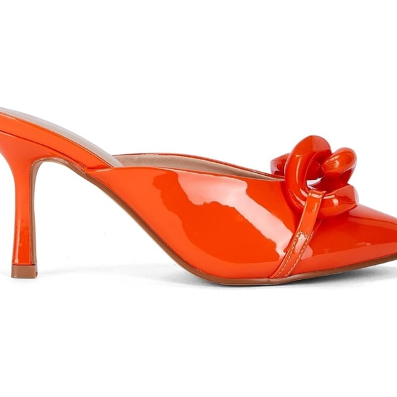 Women’s Pointed Toe Heel Mule Sandals Stiletto Slip On Casual High Heel Shoes - Picture 4 of 9